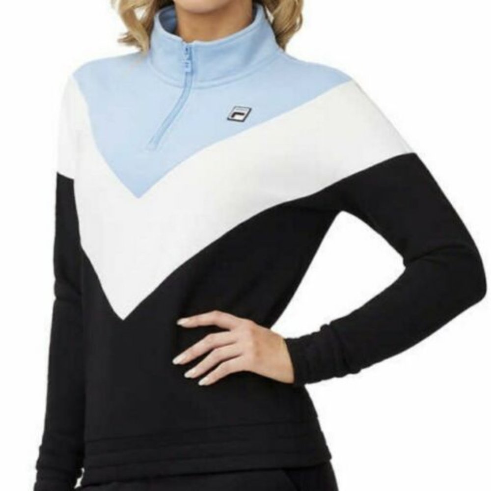 Women's Fila Pullover Sweater in Blue - Picture 4 of 10